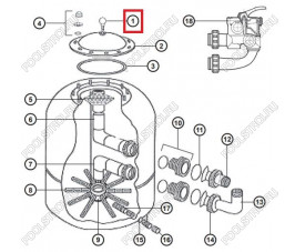 Манометр для фильтров Hayward серии NC, Polyester (NCX12008) Манометр для фильтров Hayward серии NC, Polyester (NCX12008)