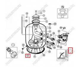 Коллектор фильтра Hayward S0360SXE Коллектор фильтра Hayward S0360SXE