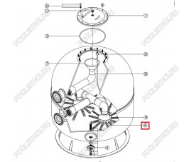 Дюзa для фильтра AK Kripsol/VASO Ø 1400 RCFI0008.08R Дюзa для фильтра AK Kripsol/VASO Ø 1400 RCFI0008.08R
