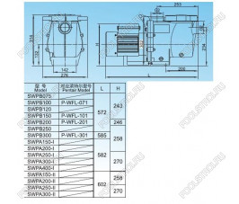 Насос Aquaviva LX SWPB300M  (220В, 28м³/ч, 3лс)