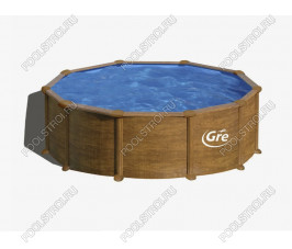 Морозоустойчивые бассейны GRE (4,6х1,32м) (цвет дерево-комплект)