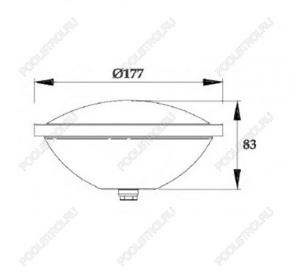 Лампа P707. LED. RGB 2 пр.. PAR56. 25 Вт. 12В AC. ABS