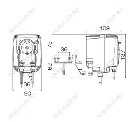 Насос дозир. перистальтический  B3-V PER 1-3 24VAC SANT