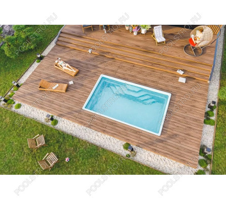 Композитный бассейн КОРСО ECOLINE (5х3х1.5м)