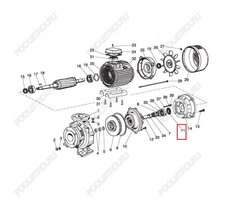 Капельный лоток для насосов Saer IR4P Cast iron (54300161)