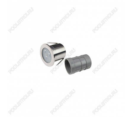 Прожектор светодиодный Aquaviva HJ-RC-SS75, 3led 6W RGB (AISI-316) + закладная